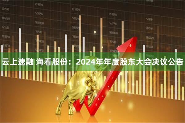 云上速融 海看股份：2024年年度股东大会决议公告