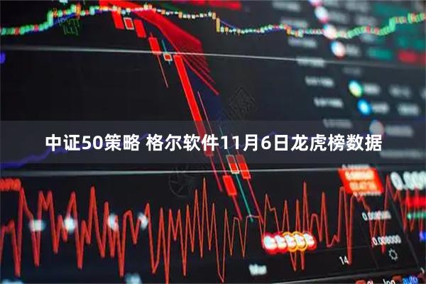 中证50策略 格尔软件11月6日龙虎榜数据